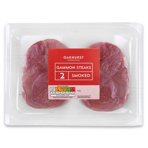 Oakhurst Smoked Gammon Steaks 250g